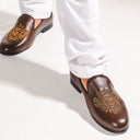 The Regal Bee Slipons (Brown) — Brown slipons | Modello Domani