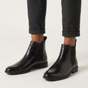 black leather boots for men 