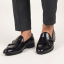 black monks low cut shoes for men. must have footwear