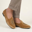 wedding beige sand skin color juttis. mehendi juttis shoes for men