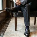 corporate black slipon loafer for men. daily comfort shoes