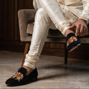 elephant motif lucky wedding shoes for grooms