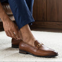 tan buckle slipons for comfortable daily wear office men
