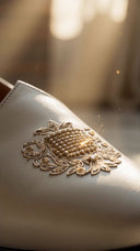 Noor Crest Leather Slipons (Ivory Off-White) (Limited Edition)