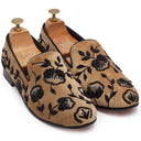 The Golden Flora (Limited Edition - Beige Black) — Black shoes | Modello Domani