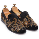 Golden Garden Slipons (Black - Limited Edition) — Black slipons | Modello Domani