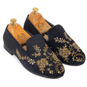 The Clover Slipons (Black) — Black slipons | Modello Domani