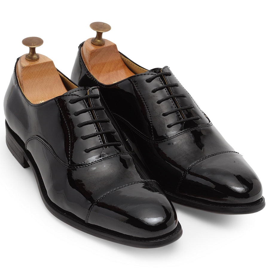 Italia Leather Oxfords (Patent Black)