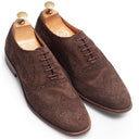 Italian Calf Suede Brogues (Brown Limited Edition) — Brown shoes | Modello Domani