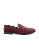 The Royal Crest Slipons (Wine)(Patent Copyright Artwork) — Slipons | Modello Domani