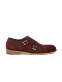 Spanish Cut Suede Dual Monkstraps — Shoes | Modello Domani