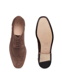 Italian Calf Suede Brogues (Brown Limited Edition) — Brown shoes | Modello Domani