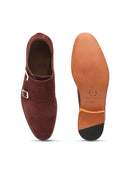 Spanish Cut Suede Dual Monkstraps — Shoes | Modello Domani