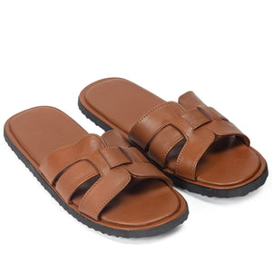 Hercules Leather Domani Slippers (Tan)