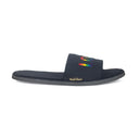 LOVE Domani Slippers Men (Black-Multi) — Black slippers | Modello Domani