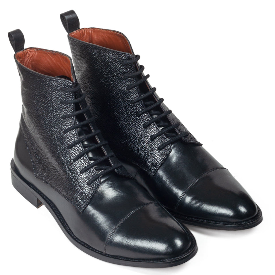 Knight Leather Boots (Black)