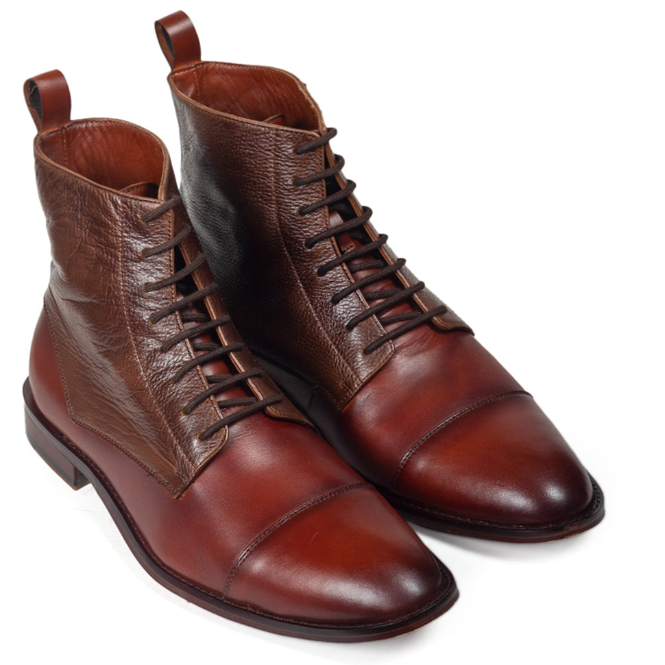 Knight Leather Boots (Brown)