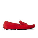 Gommino Suede Tassel Loafers (Red) — Red loafers | Modello Domani