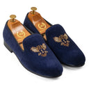 The Falcon Slipons (Navy) — Navy slipons | Modello Domani