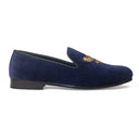 The Falcon Slipons (Navy) — Navy slipons | Modello Domani