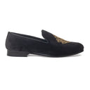 Celtic Knot Slipons (Black) — Black slipons | Modello Domani