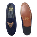The Falcon Slipons (Navy) — Navy slipons | Modello Domani