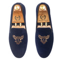 The Falcon Slipons (Navy) — Navy slipons | Modello Domani
