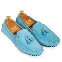 Gommino Suede Tassel Loafers (Limited Edition Sky Blue) — Blue loafers | Modello Domani