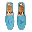 Gommino Suede Tassel Loafers (Limited Edition Sky Blue) — Blue loafers | Modello Domani