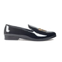 The Falcon Slipons (Patent Black) — Black slipons | Modello Domani