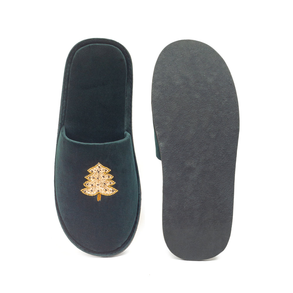 Christmas Tree Domani Mules Slippers (Limited Edition)