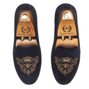 The Regal Bee Slipons (Black) — Black slipons | Modello Domani