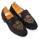 The Regal Bee Slipons (Black) — Black slipons | Modello Domani