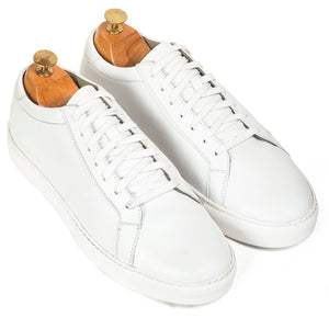 Domani Comfort Leather Sneakers (All White)