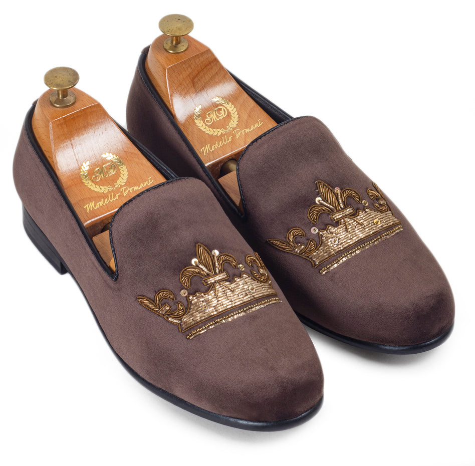 The Royal Crown Slipons (Brown - Limited Edition)