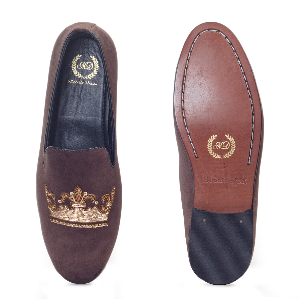 The Royal Crown Slipons (Brown - Limited Edition)
