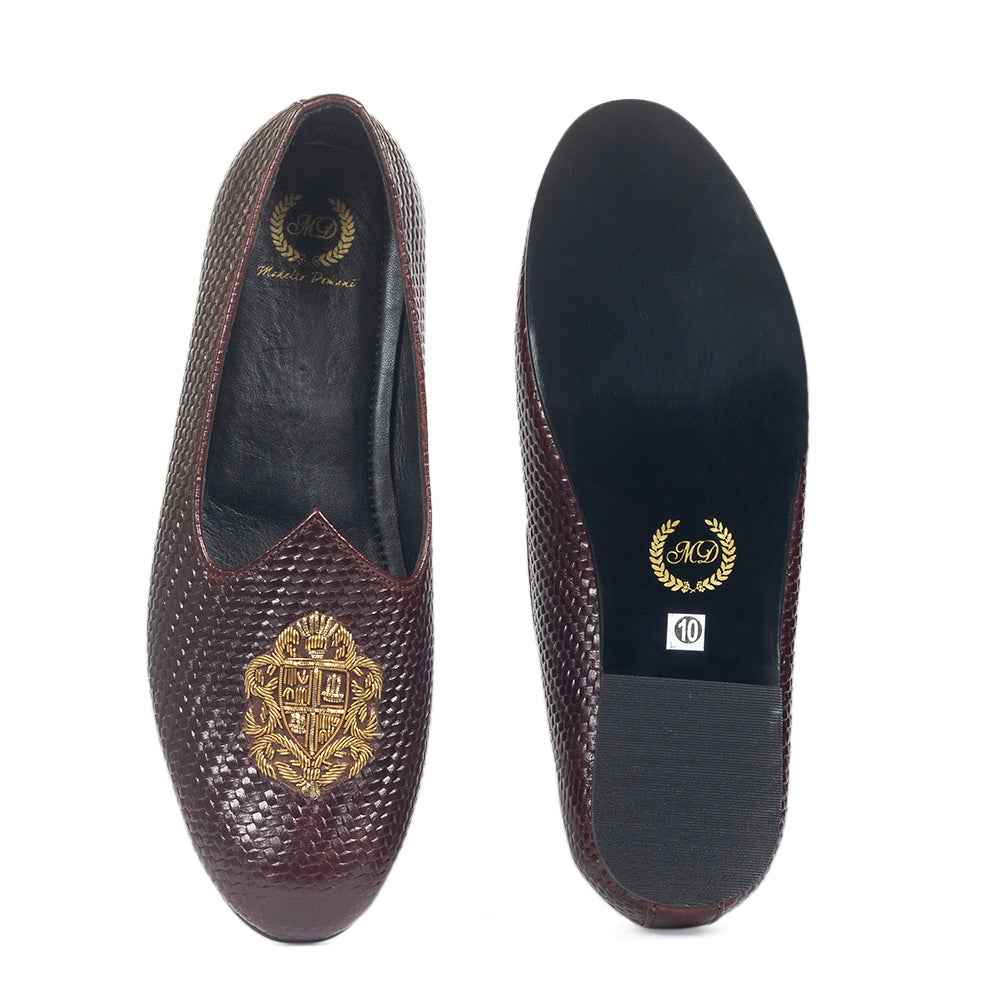 Royal Crest© Textured Leather Juttis (Limited Edition)