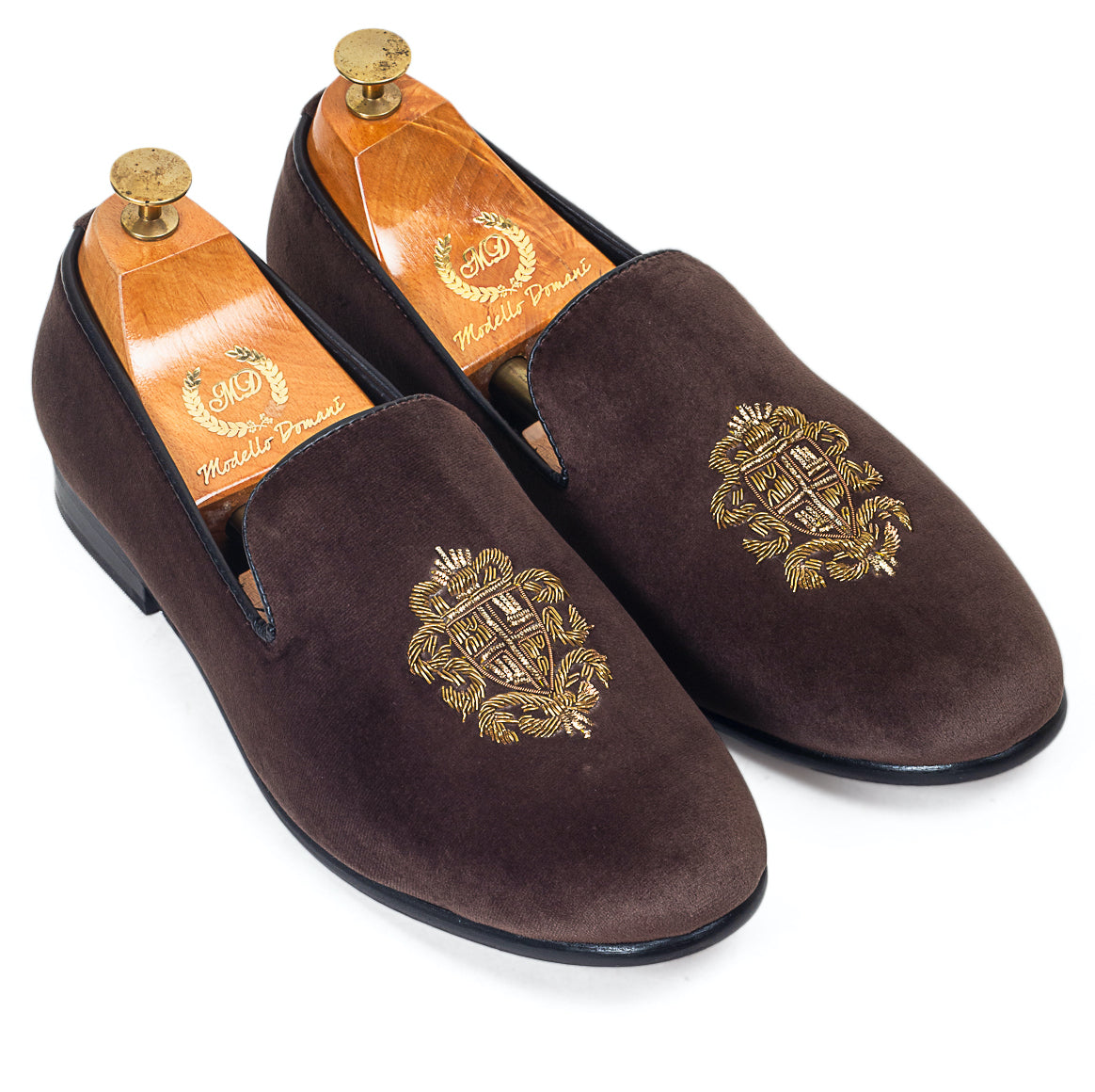 The Royal Crest©️ Slipons (Brown - Limited Edition)(Patent Copyright Artwork)