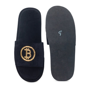 Bitcoin Domani Slippers (Black)